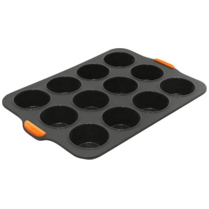 Bakemaster Silicone 12 Cup Muffin Pan