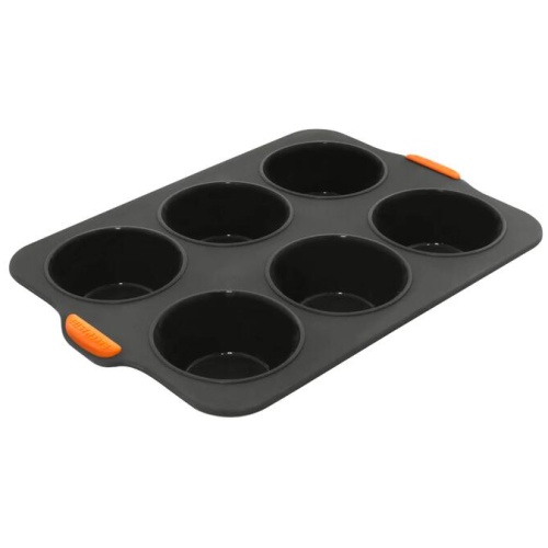 Bakemaster Silicone 6 Cup Large Muffin Pan