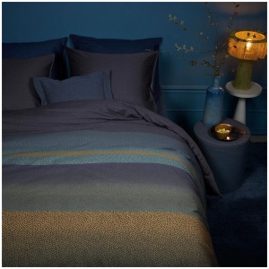 Bedding House Lenny Blue Cotton Quilt Cover Set King