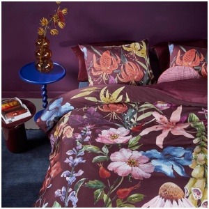 Bedding House Lily Multi Cotton Floral Quilt Cover Set King