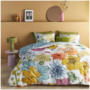 Bedding House Lotti Multi Cotton Floral Quilt Cover Set King