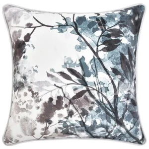 Bianca Sherbrooke White Velvet Square Filled Cushion 43 x 43cm