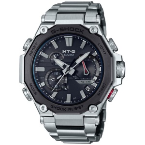 Casio G-Shock MT-G Bluetooth Solar Wave Septor Silver Watch MTG-B2000D-1ADR