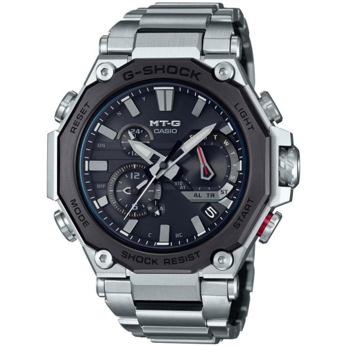 Casio G-Shock MT-G Bluetooth Solar Wave Septor Silver Watch MTG-B2000D-1ADR