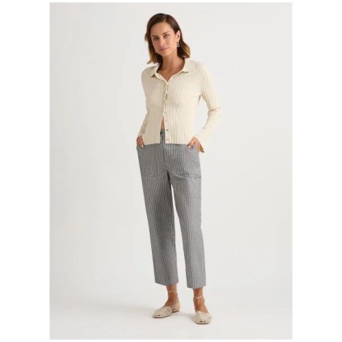 Cerello Linen Blend Ankle Length Pant