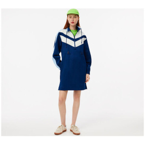 Color-Block Interlock Sweatshirt Dress
