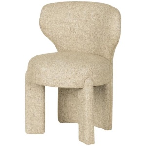 Cory Fabric Dining Chair - Pale Beige by Interior Secrets - AfterPay Available