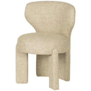Cory Fabric Dining Chair - Pale Beige by Interior Secrets - AfterPay Available