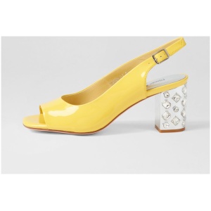Django & Juliette Udeem Dj Buttercup Patent Leather Buttercup Sandals Womens Shoes Dress Heeled Sandals