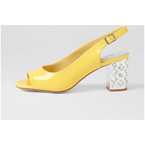 Django & Juliette Udeem Dj Buttercup Patent Leather Buttercup Sandals Womens Shoes Dress Heeled Sandals