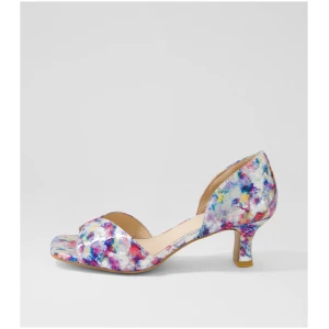 Django & Juliette Ultiman Dj Silver & Bright Multi Silver & Bright Sandals Womens Shoes Casual Heeled Sandals