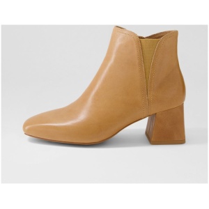 Django & Juliette Verlee Dj Tan Leather Tan Boots Womens Shoes Ankle Boots