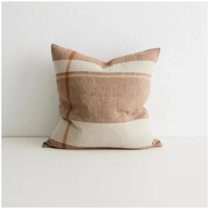 Ex Display - Dante Premium Placement 50 cm Cushion - Tobacco by Interior Secrets - AfterPay Available
