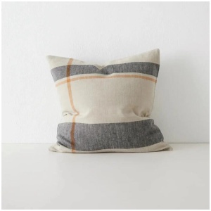 Ex Display - Dante Premium Placement 50cm Cushion - Linen by Interior Secrets - AfterPay Available