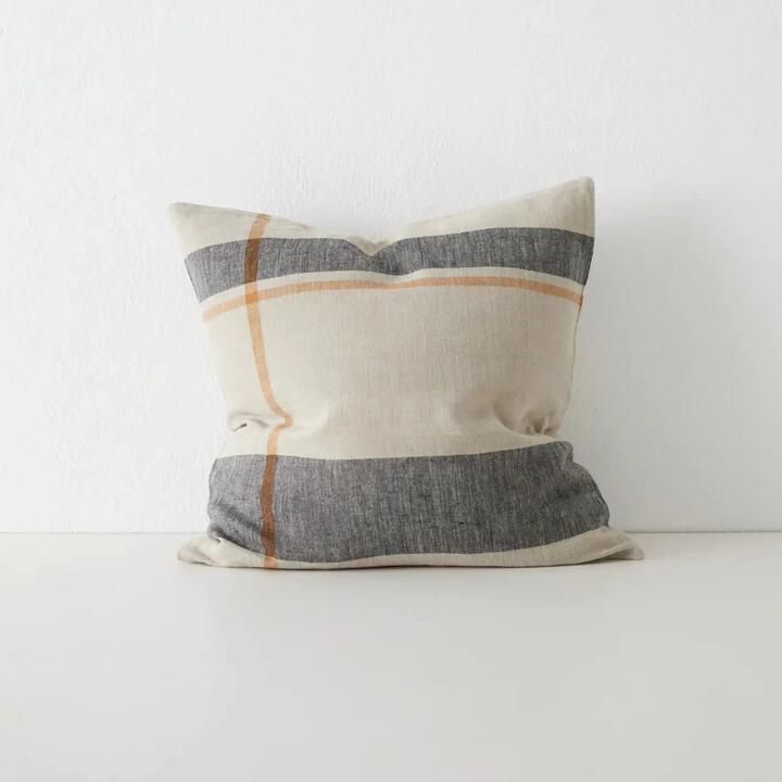Ex Display - Dante Premium Placement 50cm Cushion - Linen by Interior Secrets - AfterPay Available