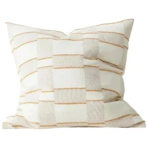 Ex Display - Lorenzo 50cm Mid-Scale Check Cushion - Spice by Interior Secrets - AfterPay Available