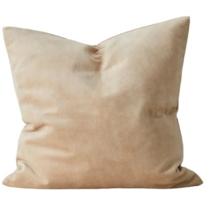 Ex Display - Weave Ava 50cm Velvet Cushion - Nougat by Interior Secrets - AfterPay Available