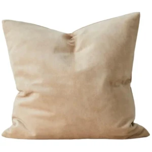 Ex Display - Weave Ava 50cm Velvet Cushion - Nougat by Interior Secrets - AfterPay Available
