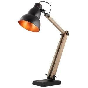 Faroe Scandi Modern Natural Wooden Table Lamp Rustic Retro Designer Light