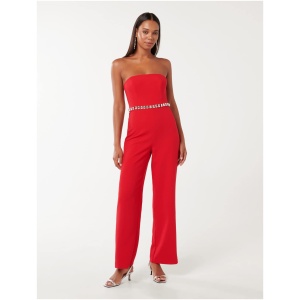 Forever New Women's Ari Jumpsuit in Red