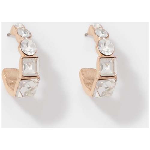 Forever New Women's Everly Stone Earrings in Rose Gold/Crystal