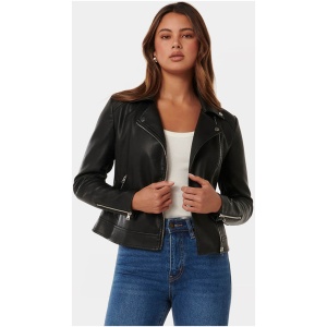 Forever New Women's Kylie Biker Jacket in Black