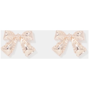 Forever New Women's Mimi Metal Bow Stud Earrings in Rose Gold