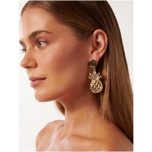 Forever New Women's Signature Raye Pineapple Earrings in Gold
