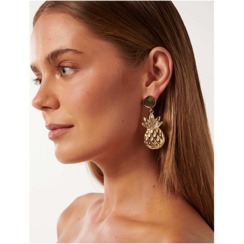 Forever New Women's Signature Raye Pineapple Earrings in Gold