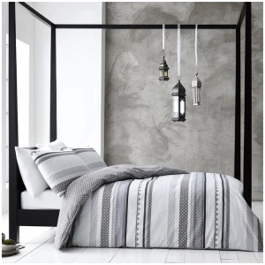 Gabrielle Grey Quilt Cover Set King