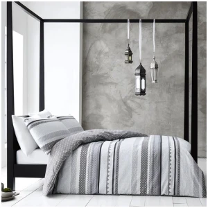 Gabrielle Grey Quilt Cover Set Queen