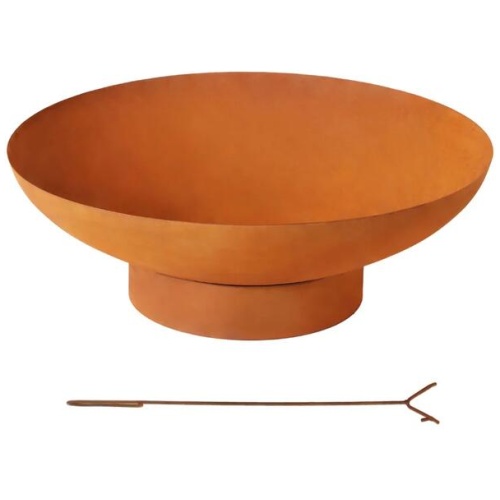Grillz Fire Pit Iron Bowl 80cm Outdoor Patio Fireplace