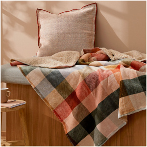 Hattie Check Sherpa Throw