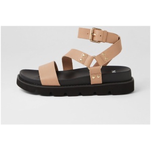 Mollini Caplan Mo Lt Taupe Black Sole Leather Lt Taupe Black Sole Sandals Womens Shoes Casual Sandals Flat Sandals