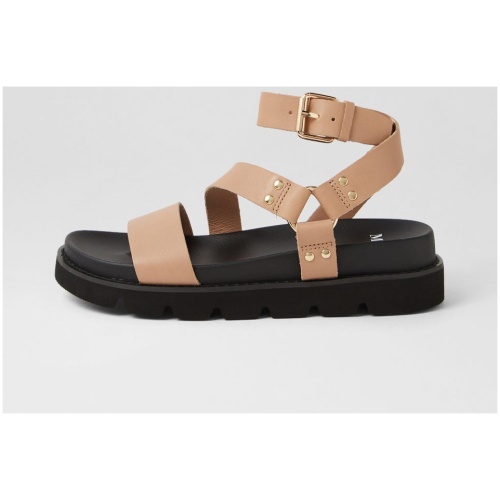 Mollini Caplan Mo Lt Taupe Black Sole Leather Lt Taupe Black Sole Sandals Womens Shoes Casual Sandals Flat Sandals