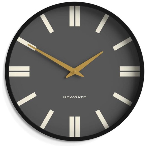 Newgate Universal Wall Clock Plaza Dial Black
