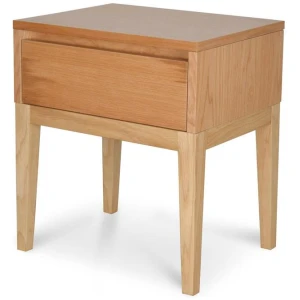 Penley Bedside Table - Natural Oak by Interior Secrets - AfterPay Available