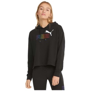 Puma ESS+ Rainbow Cropped Hoodie Womens