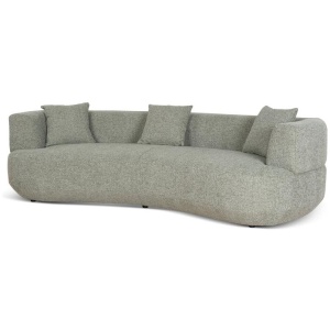 Roly 3 Seater Sofa - Coral Light Green by Interior Secrets - AfterPay Available