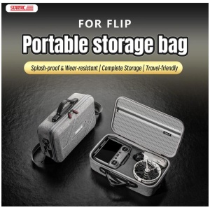 STARTRC Flip Drone Case for DJI Flip Fly More Combo,Portable PU Leather Shoulder Bag Can Organizes RC2/RC-N3 Remote, 7 Original Batteries, Charging Hu