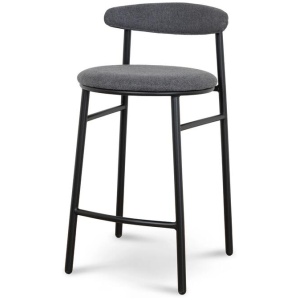 Set of 2 - Oneal 65cm Bar Stool - Slate Charcoal by Interior Secrets - AfterPay Available