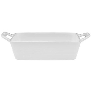 Signature Porcelain Square Baking Dish Size 32cm in White by Ecology