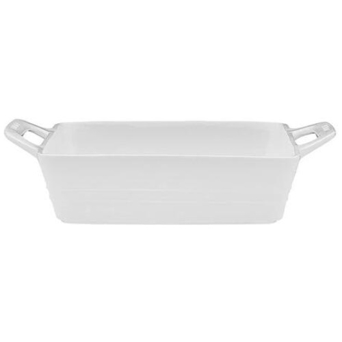 Signature Porcelain Square Baking Dish Size 32cm in White by Ecology