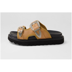 Skin Tores Sn Tan Leather Tan Sandals Womens Shoes Casual Sandals Flat Sandals