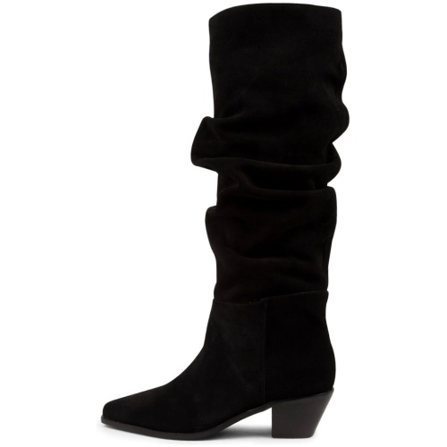 Sol Sana Tyler Boot Ss Black Suede Black Boots Womens Shoes Casual Long Boots