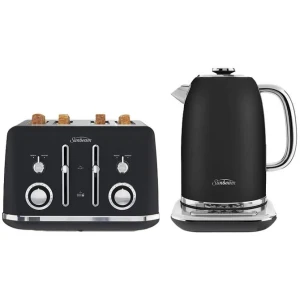 Sunbeam Black KE2800K Kettle & TA2740K Toaster Bundle