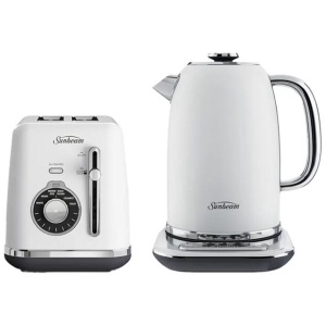 Sunbeam White TA2820W Toaster & KE2800W Kettle Bundle