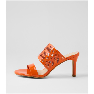 Top End Noja To Orange Patent Leather Orange Sandals Womens Shoes Dress Heeled Sandals