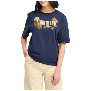 Women's Front Graphic Short Sleeve T-Shirt Navy