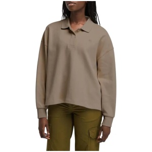 Women's Lush Polo Sweatshirt Beige